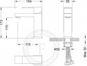 Cмеситель для раковины FILARETE Fing FL5040 (Графит)