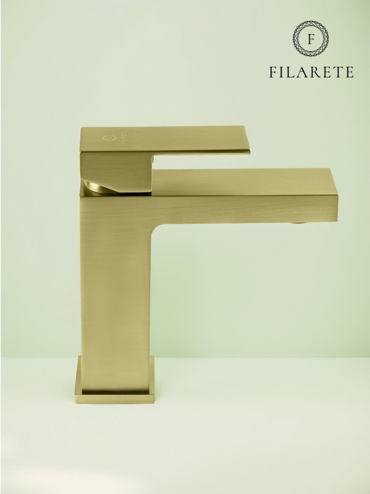 Cмеситель для раковины FILARETE Fing FL5040 (Матовое золото)