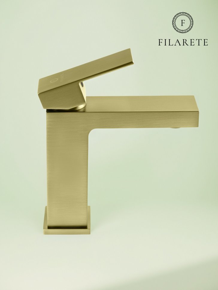 Cмеситель для раковины FILARETE Fing FL5040 (Матовое золото)