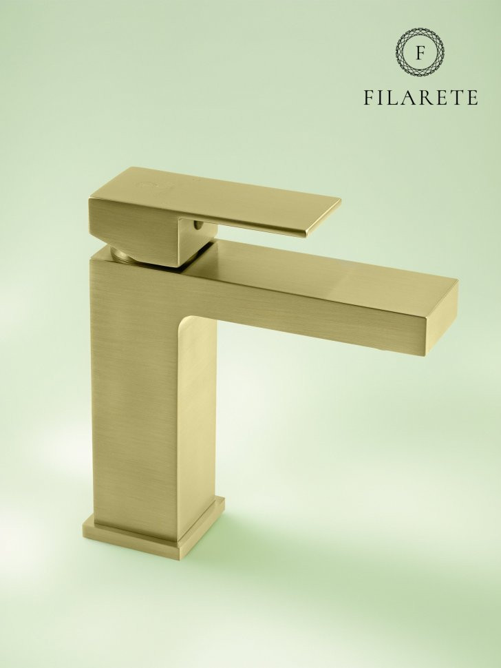 Cмеситель для раковины FILARETE Fing FL5040 (Матовое золото)