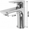 Cмеситель для раковины Hansberge H1099 Хром