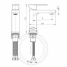 Cмеситель для раковины FILARETE Retta FL5030 (Черный матовый)