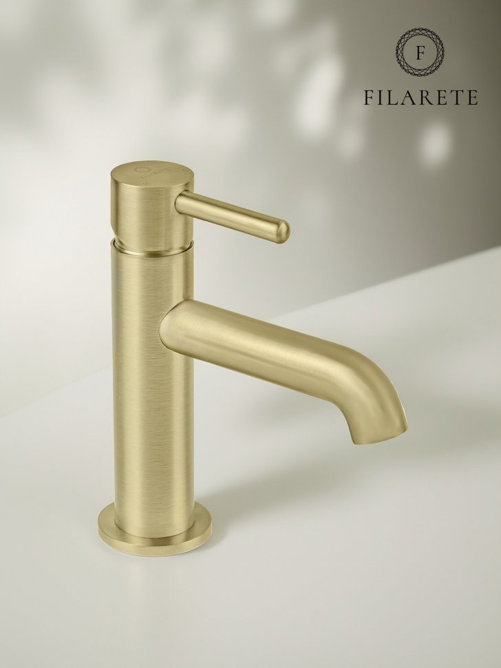 Cмеситель для раковины FILARETE Roun FL5020 (Матовое золото)