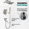 Душевая система скрытого монтажа Grocenberg GB5099NK-1 Никель