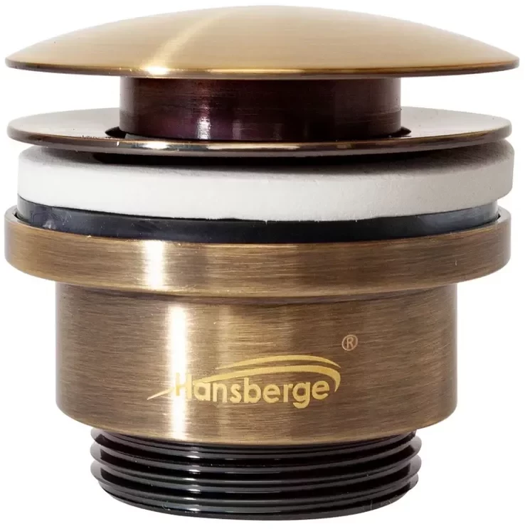Донный клапан для раковины Hansberge H107 Бронза